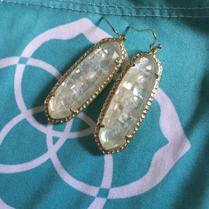 Kendra Scott Lauren Crushed Ivory MOP Earrings
